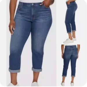 Gloria Vanderbilt Ladies' Cuffed Boyfriend Jean sz 10 NWT